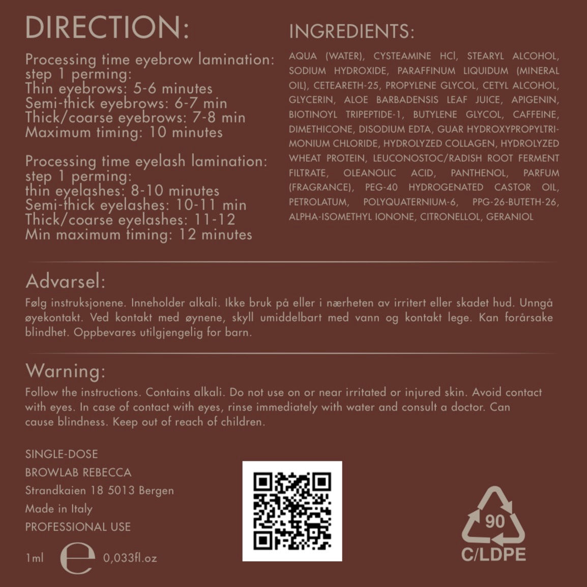 Browlab - Steg 1 (10 pakker)